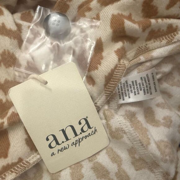 A.N.A. A New Approach Brown-Beige Drop Shoulder Cardigan Sweater, NWT! Size XXL - Picture 6 of 8